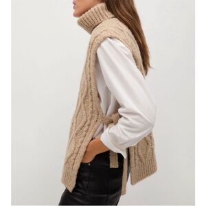 MANGO Cable side tie pullover